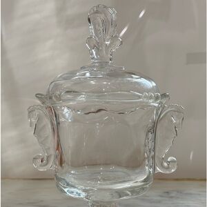 Heisey Waverly candy jar